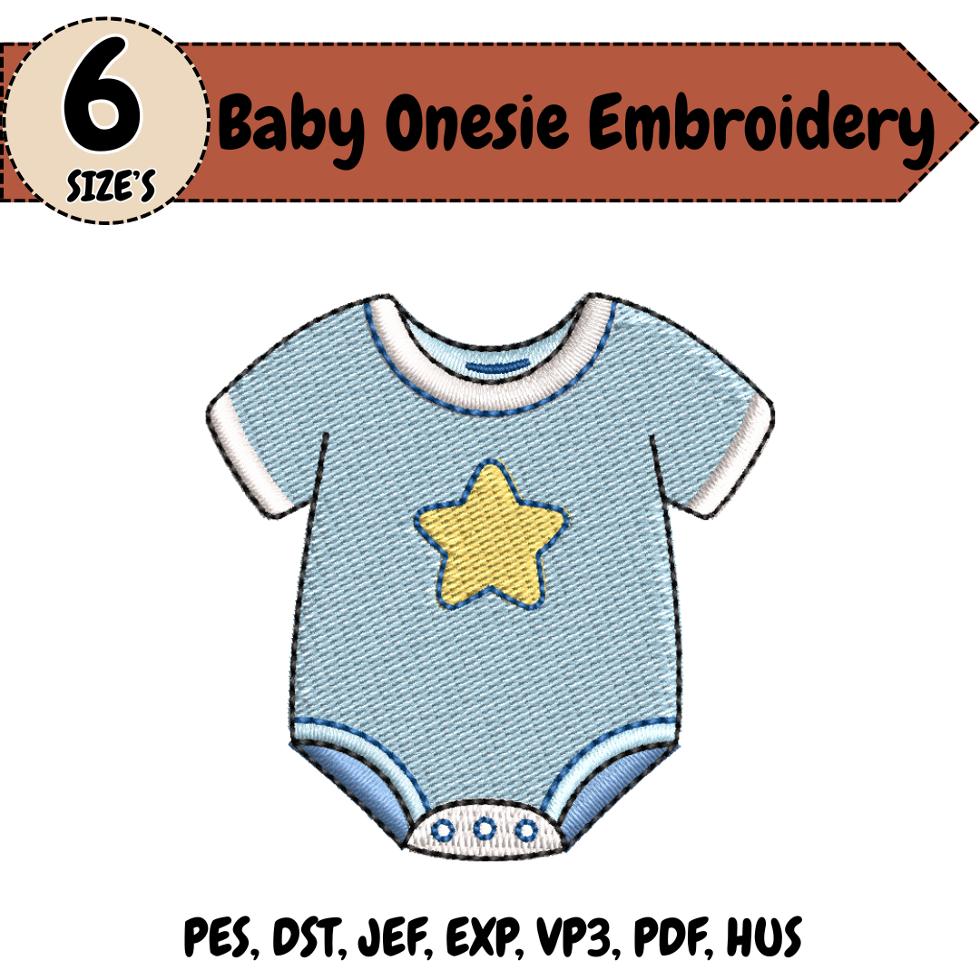 Baby Onesie Machine Embroidery Design
