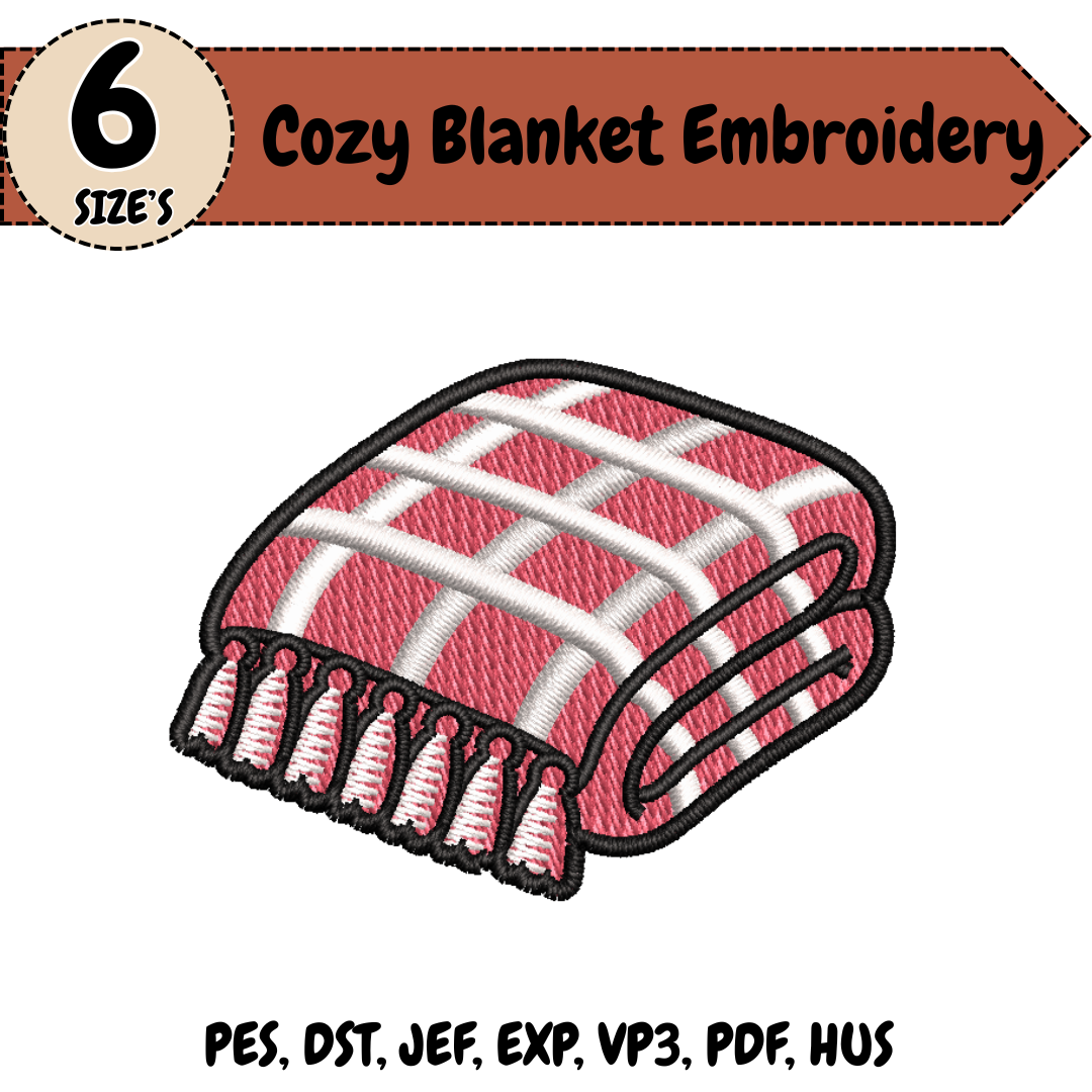 Cozy Blanket Machine Embroidery Design